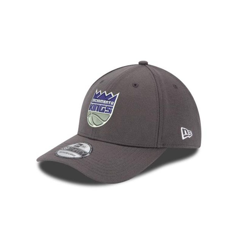 NBA Sacramento Kings Team Classic 39Thirty Stretch Fit (GMQ0751) - Grey New Era Caps